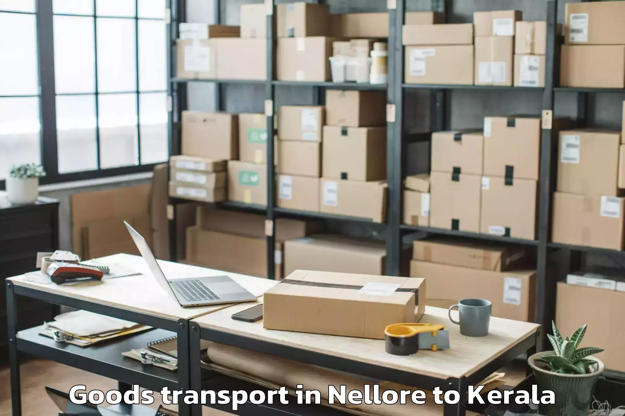 Discover Nellore to Venjaramoodu Goods Transport